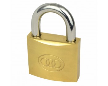 50mm Tri-Circle Brass Padlock